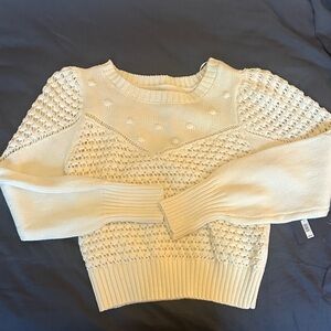 Lucky Brand Cream Knit Sweater NWT